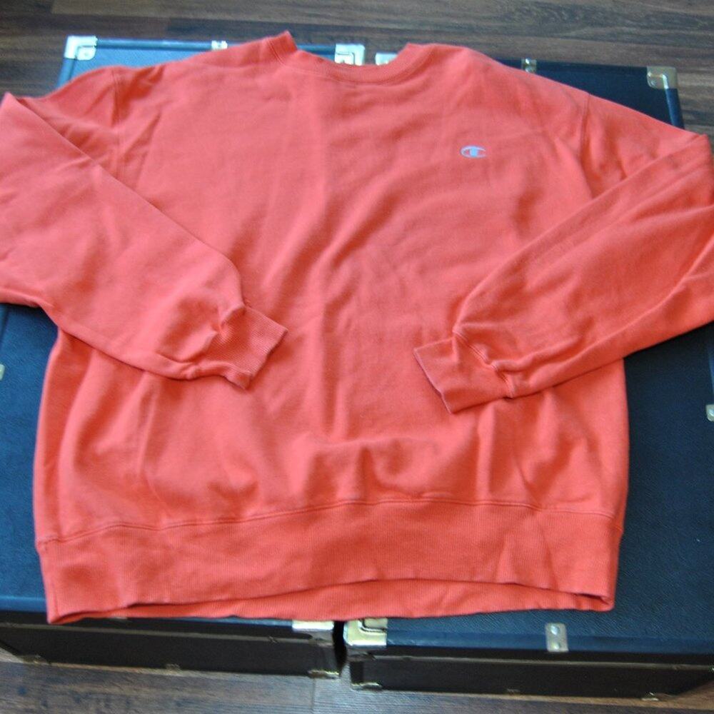 Champion Eco Authentic X-Large Orange Crewneck Sweater